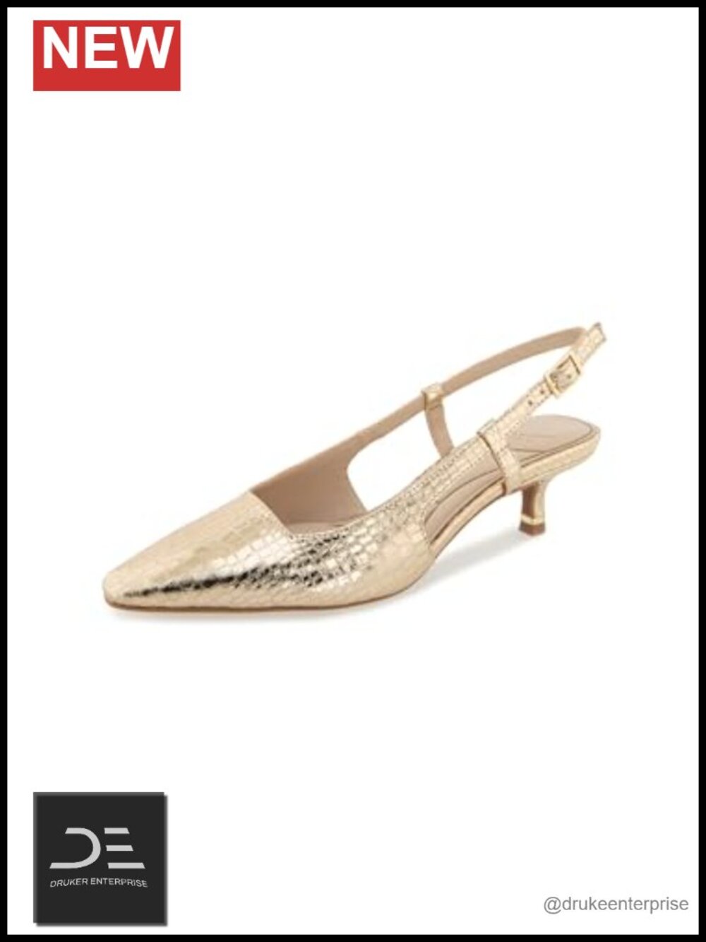 Kitten Heel Pumps Sniped Toe Polyurethane Women's Martha